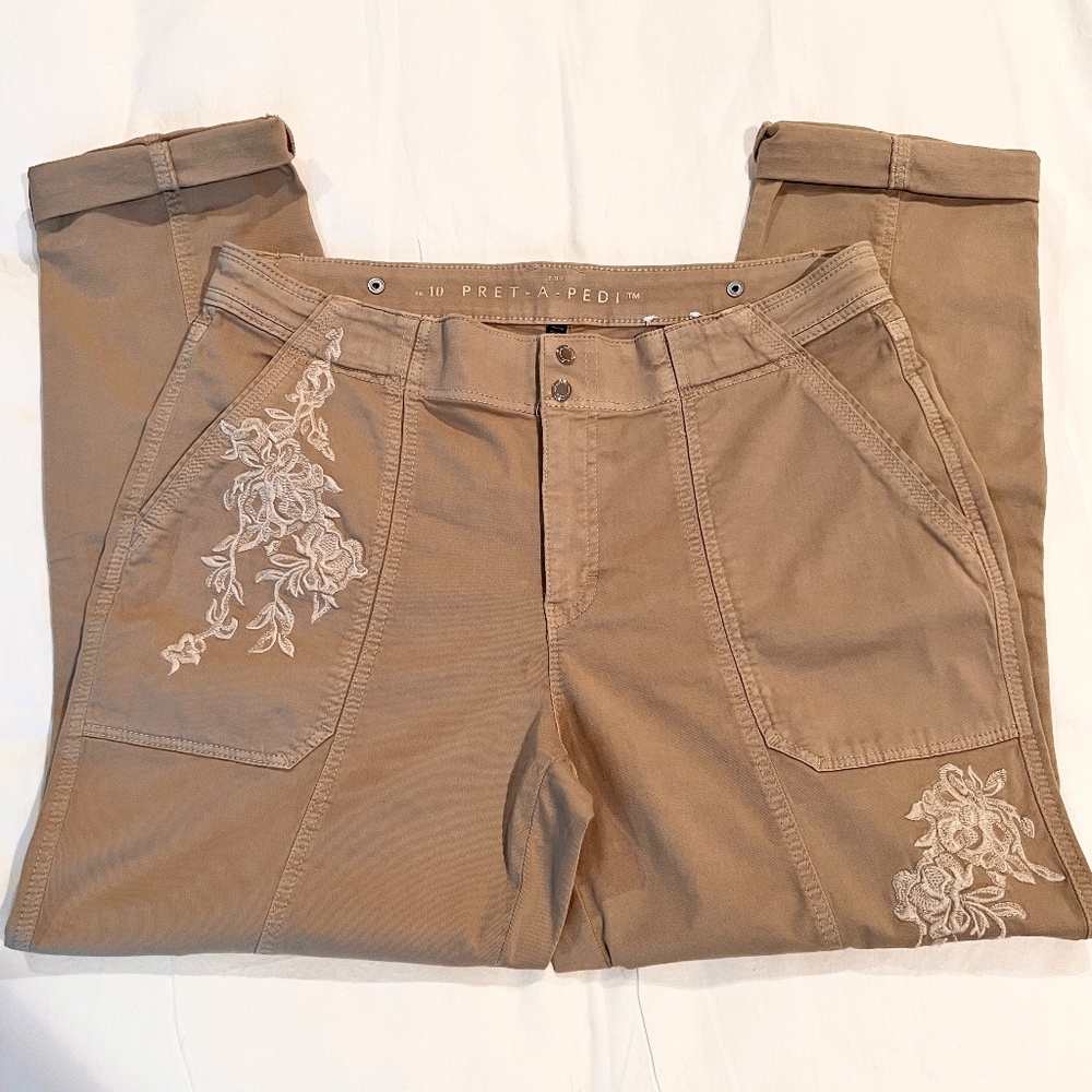 WHBM Prep-A-Pedi Pants - Size 10